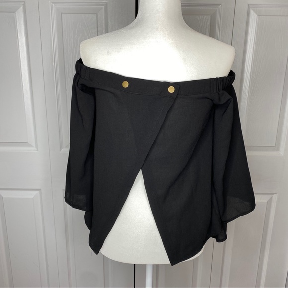 🔥SOLD🔥 Essue Off Shoulder Top Black Size Small - Picture 10 of 16